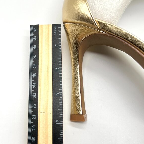 Chinese Laundry Womens Size 9.5 Jasmine Metallic Gold Heels Dress Sandals Shoes - Picture 15 of 16